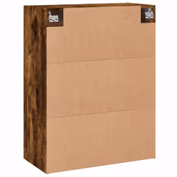 vidaXL Wall Mounted Cabinet Cupboard Side Cabinet Sonoma Oak Engineered Wood - smoked oak - Additional view 8