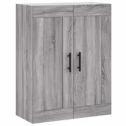 vidaXL Wall Mounted Cabinet Cupboard Side Cabinet Sonoma Oak Engineered Wood - grey sonoma