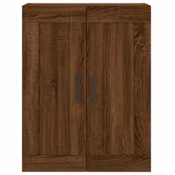 vidaXL Wall Mounted Cabinet Cupboard Side Cabinet Sonoma Oak Engineered Wood - brown oak - Additional view 5