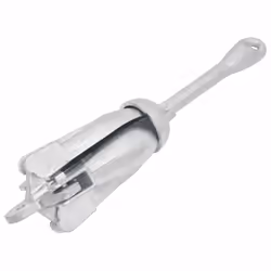 vidaXL Folding Anchor Grappling Portable Grapnel Marine Boat Anchor Silver Iron - 1.5 kg, without rope