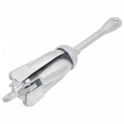 vidaXL Folding Anchor Grappling Portable Grapnel Marine Boat Anchor Silver Iron - 1.5 kg, without rope