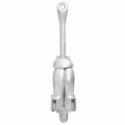 vidaXL Folding Anchor Grappling Portable Grapnel Marine Boat Anchor Silver Iron - 1.5 kg, without rope