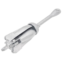 vidaXL Folding Anchor Grappling Portable Grapnel Marine Boat Anchor Silver Iron - 3.2 kg, without rope