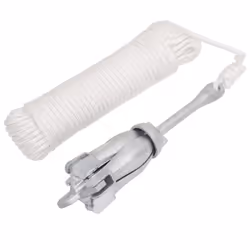 vidaXL Folding Anchor Grappling Portable Grapnel Marine Boat Anchor Silver Iron - 3.2 kg, with rope