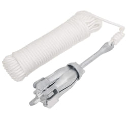 vidaXL Folding Anchor Grappling Portable Grapnel Marine Boat Anchor Silver Iron - 3.2 kg, with rope