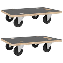 vidaXL Dolly Trolleys Moving Trolley Furniture Mover Slider 2 pcs Rectangular - 50 x 35 x 11.5 cm