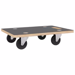 vidaXL Dolly Trolleys Moving Trolley Furniture Mover Slider 2 pcs Rectangular - 60 x 40 x 11.5 cm - Additional view 2