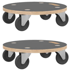 vidaXL Dolly Trolleys Moving Trolley Furniture Mover Slider 2 pcs Rectangular - 38 x 11.5 cm