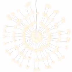 vidaXL Christmas Starburst Lights Pre Lit Xmas Fairy Light 140 LEDs 8 pcs - warm white, 2 pcs