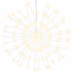 vidaXL Christmas Starburst Lights Xmas Fairy Light 140 LEDs 8 pcs Warm White