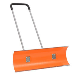 vidaXL Snow Shovel Snow Removal with Extendable Handle Orange Blade Steel - 96 cm