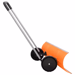 vidaXL Snow Shovel Snow Removal with Extendable Handle Orange Blade Steel - 96 cm