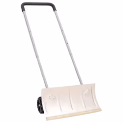 vidaXL Snow Shovel Snow Removal with Extendable Handle Orange Blade Steel - 61 cm