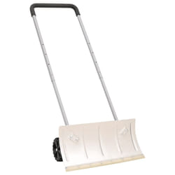 vidaXL Snow Shovel Snow Removal with Extendable Handle Orange Blade Steel - 61 cm