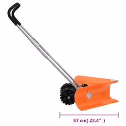 vidaXL Snow Shovel Snow Removal with Extendable Handle Orange Blade Steel - 77 cm - Additional view 7