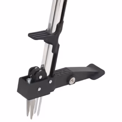 vidaXL Weed Remover Stand Up Weed Puller Red and Silver Anodised Aluminium - Red, silver and black - Additional view 4