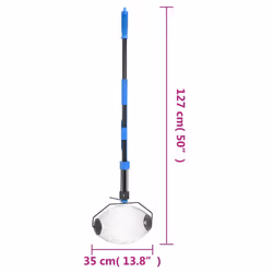 vidaXL Nut Collector Nut Gatherer Walnut Collector Ball Picker Blue Steel - Additional view 3