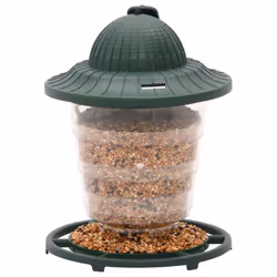 vidaXL Bird Feeders Bird Seed Feeder Bird Feeding Station 3 pcs Dark Green - 13 x 13 x 17 cm