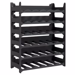 vidaXL Wine Rack Wine Shelf Whisky Bottle Holder Drinking Rack PP Stackable - 36 bottle