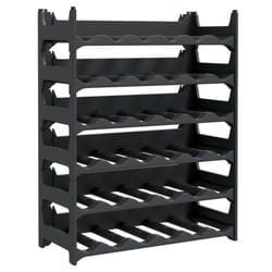 vidaXL Wine Rack Wine Shelf Whisky Bottle Holder Drinking Rack PP Stackable - 36 bottle