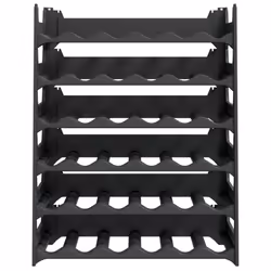 vidaXL Wine Rack Wine Shelf Whisky Bottle Holder Drinking Rack PP Stackable - 36 bottle