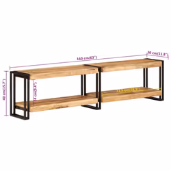 vidaXL TV Cabinet TV Unit Sideboard Media Cabinet TV Stand Solid Wood Mango