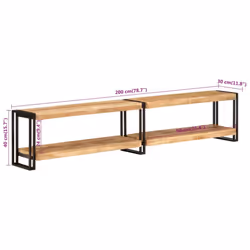 vidaXL TV Cabinet TV Unit Sideboard Media Cabinet TV Stand Solid Wood Mango - Additional view 6
