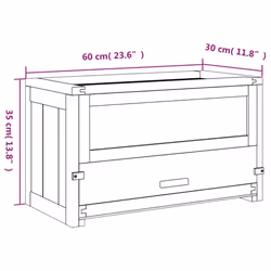 vidaXL Hamster Cage Small Animal Cage Hamster House Rat Cage Solid Wood Fir - Additional view 8
