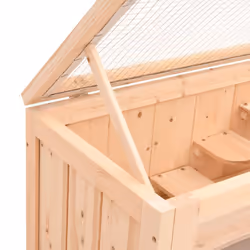 vidaXL Hamster Cage Small Animal Cage Hamster House Rat Cage Solid Wood Fir - Additional view 7