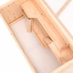 vidaXL Hamster Cage Small Animal Cage Hamster House Rat Cage Solid Wood Fir - 89.5 x 45 x 45 cm - Additional view 6