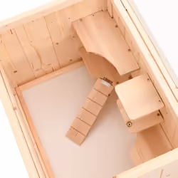 vidaXL Hamster Cage Small Animal Cage Hamster House Rat Cage Solid Wood Fir - Additional view 6