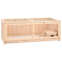 vidaXL Hamster Cage Small Animal Cage Hamster House Rat Cage Solid Wood Fir