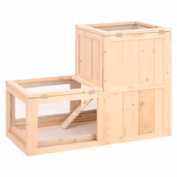 vidaXL Hamster Cage Small Animal Cage Hamster House Rat Cage Solid Wood Fir - Additional view 5