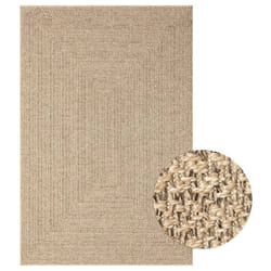 vidaXL Rug Floor Carpet for Indoor and Outdoor Door Mat Kitchen Rug Jute Look - 140 x 200 cm, square