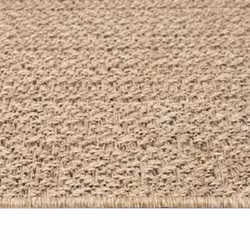 vidaXL Rug Floor Carpet for Indoor and Outdoor Door Mat Kitchen Rug Jute Look - 140 x 200 cm, square - Additional view 6