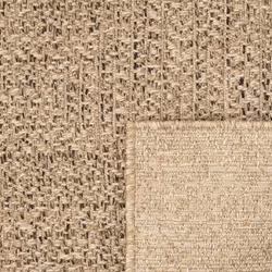 vidaXL Rug Floor Carpet for Indoor and Outdoor Door Mat Kitchen Rug Jute Look - 140 x 200 cm, square - Additional view 7