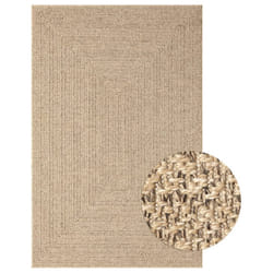 vidaXL Rug Floor Carpet for Indoor and Outdoor Door Mat Kitchen Rug Jute Look - 160 x 230 cm, square