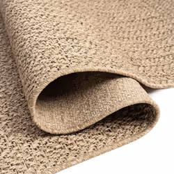 vidaXL Rug Floor Carpet for Indoor and Outdoor Door Mat Kitchen Rug Jute Look - 160 x 230 cm, square