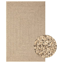 vidaXL Rug Floor Carpet for Indoor and Outdoor Door Mat Kitchen Rug Jute Look - 200 x 290 cm, square