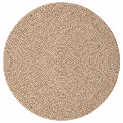 vidaXL Rug Floor Carpet for Indoor and Outdoor Door Mat Kitchen Rug Jute Look - 160 cm, round