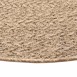 vidaXL Rug Floor Carpet for Indoor and Outdoor Door Mat Kitchen Rug Jute Look - 160 cm, round - Additional view 4
