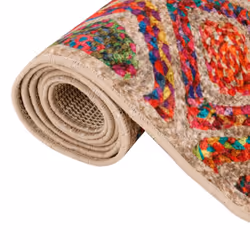 vidaXL Rug Washable Patchwork Anti Slip Home Floor Carpet Floor Area Rug Mat - multicolour, 80 x 300 cm - Additional view 4