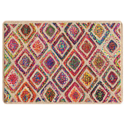 vidaXL Rug Washable Patchwork Anti Slip Home Floor Carpet Floor Area Rug Mat - multicolour, 120 x 180 cm