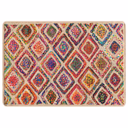 vidaXL Rug Washable Patchwork Anti Slip Home Floor Carpet Floor Area Rug Mat - multicolour, 160 x 230 cm