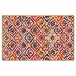 vidaXL Rug Washable Patchwork Anti Slip Home Floor Carpet Floor Area Rug Mat - multicolour, 190 x 300 cm