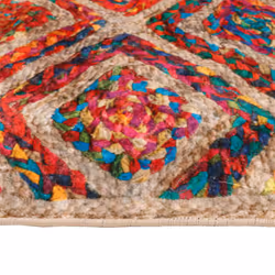 vidaXL Rug Washable Patchwork Anti Slip Home Floor Carpet Floor Area Rug Mat - multicolour, 190 x 300 cm - Additional view 5