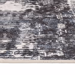 vidaXL Rug Washable Patchwork Anti Slip Home Floor Carpet Floor Area Rug Mat - black and white, 80 x 300 cm - Additional view 5