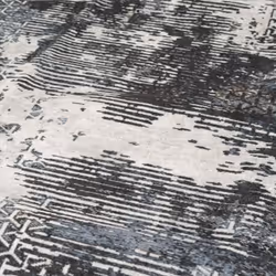 vidaXL Rug Washable Patchwork Anti Slip Home Floor Carpet Floor Area Rug Mat - black and white, 160 x 230 cm - Additional view 6
