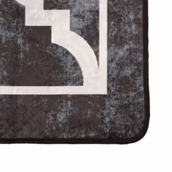 vidaXL Rug Washable Patchwork Anti Slip Home Floor Carpet Floor Area Rug Mat - black and dark grey, 160 x 230 cm - Additional view 2