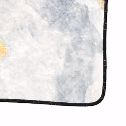 vidaXL Rug Washable Patchwork Anti Slip Home Floor Carpet Floor Area Rug Mat - gold and white, 80 x 150 cm - Additional view 2